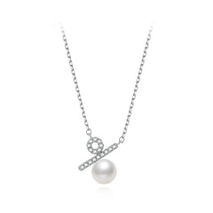 Minimal Percentage Pendant Necklace in Sterling Silver