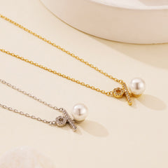 Minimal Percentage Pendant Necklace in Sterling Silver