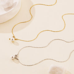 Minimal Percentage Pendant Necklace in Sterling Silver