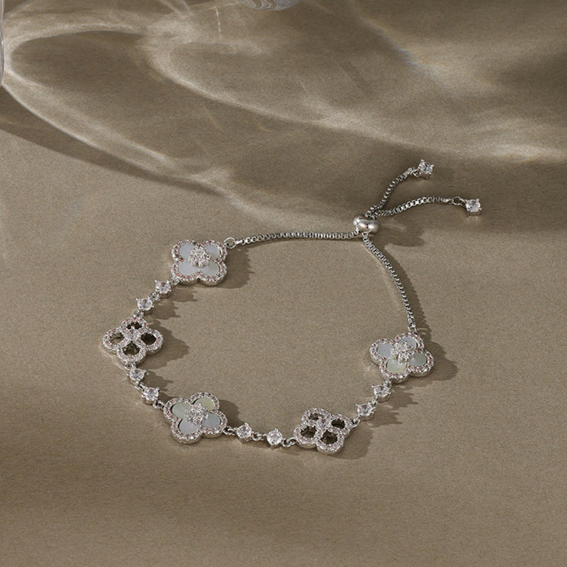Starlight White Clover Bracelet