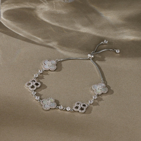 Starlight White Clover Bracelet