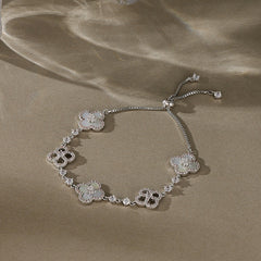 Starlight White Clover Bracelet