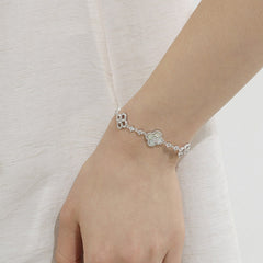 Starlight White Clover Bracelet