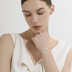 Starlight White Clover Bracelet
