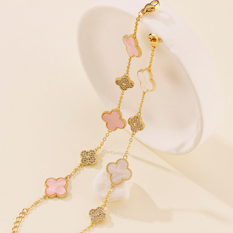 Blush Pink Clover Bracelet