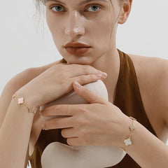 Blush Pink Clover Bracelet