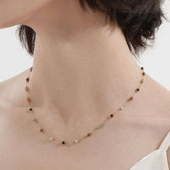 Midsummer Night Colorful Stone Necklace