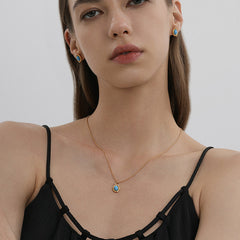 Blue Valley Stone Pendant Necklace