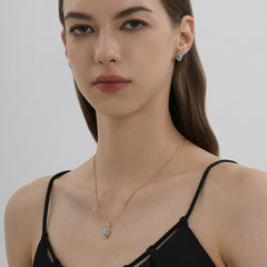 Blue Valley Stone Pendant Necklace